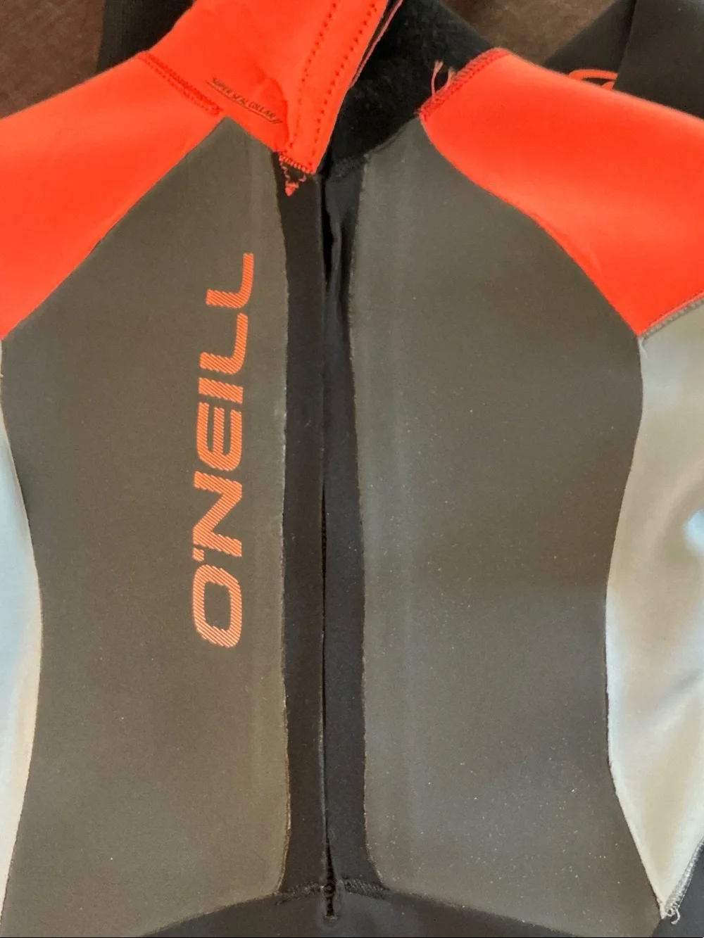 O'Neill Kids' Black Gray Orange One-Piece Wetsuit